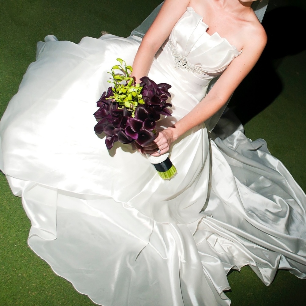 DaVinci Bridal wedding dress w/ Swarovski crystals